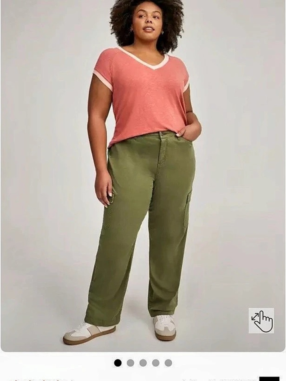 Torrid Straight Cargo Pocket High Rise Pant
